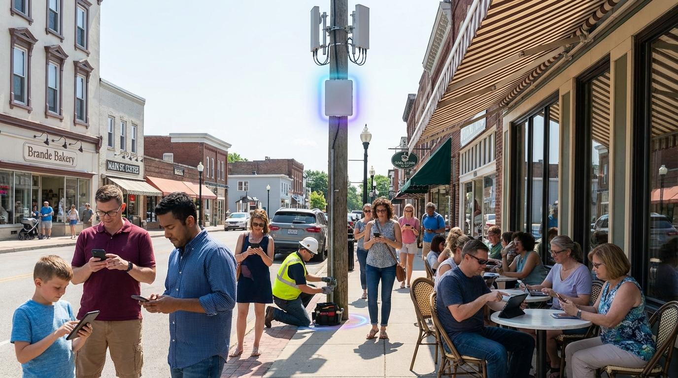 Brande-gade med 5G-aktivitet