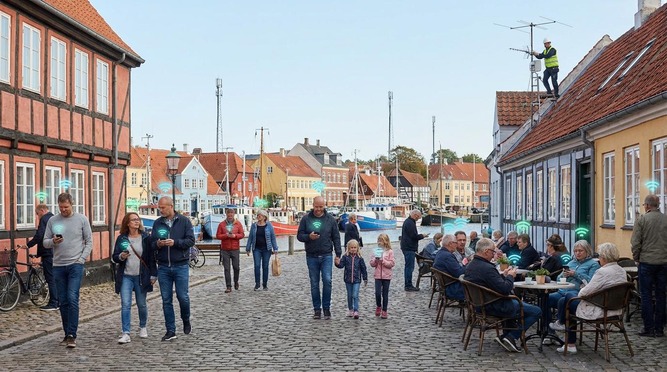 Ebeltoft havn, folk og 5G