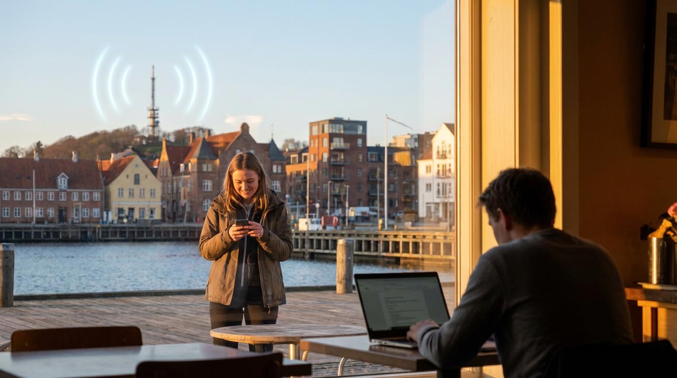 Digital forbindelse ved Frederikssund havn