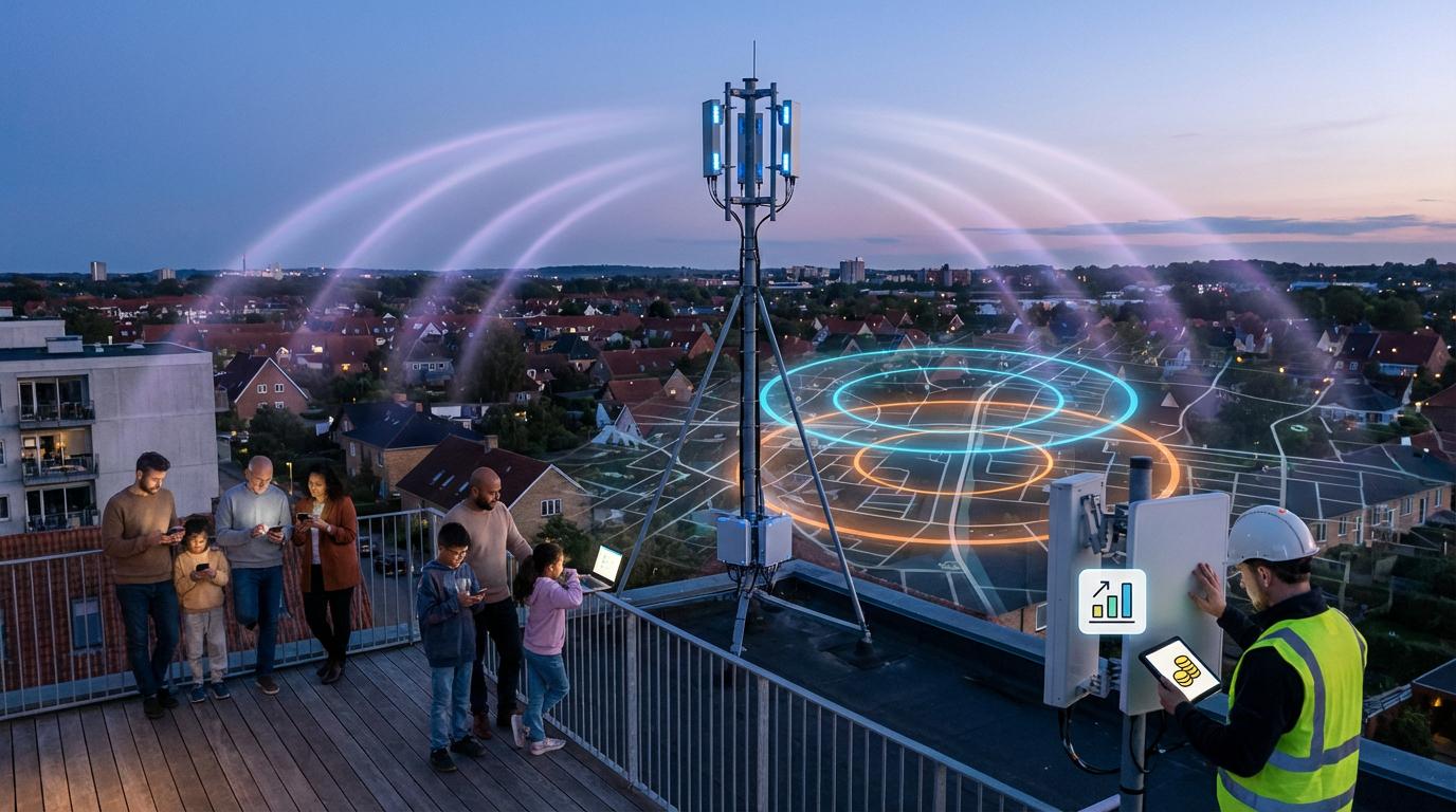 5G-dækning over Gladsaxe