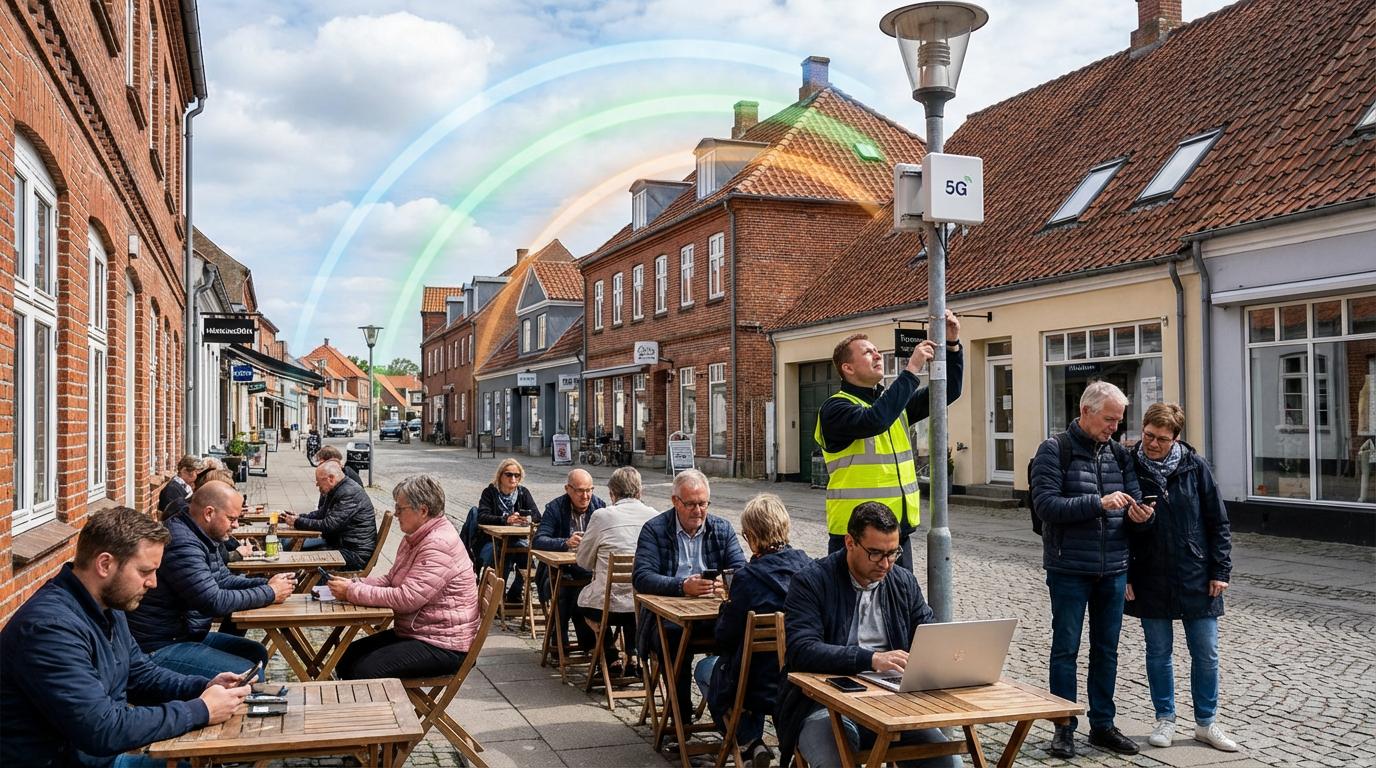 Haslev: caféliv og 5G-dækning