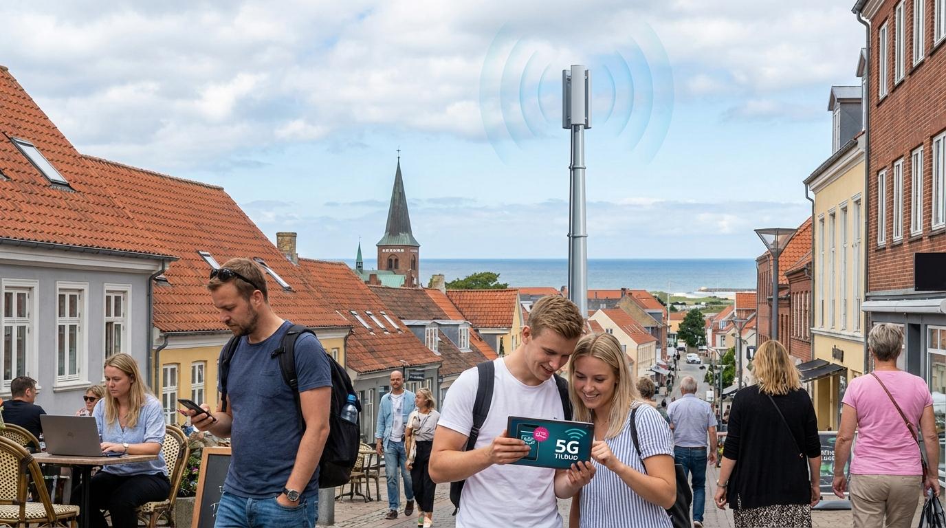 Hjørring by med 5G-mast
