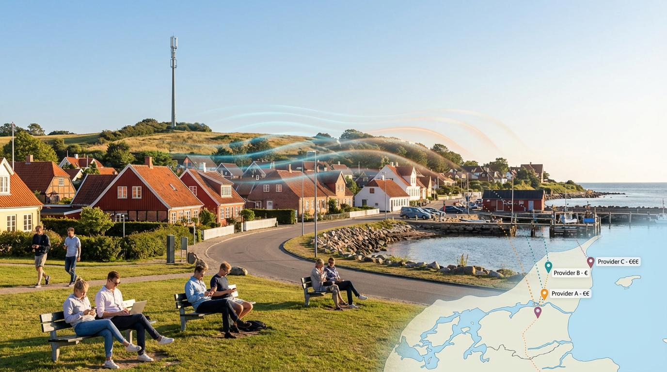 Humlebæk kyst med 5G-dækning