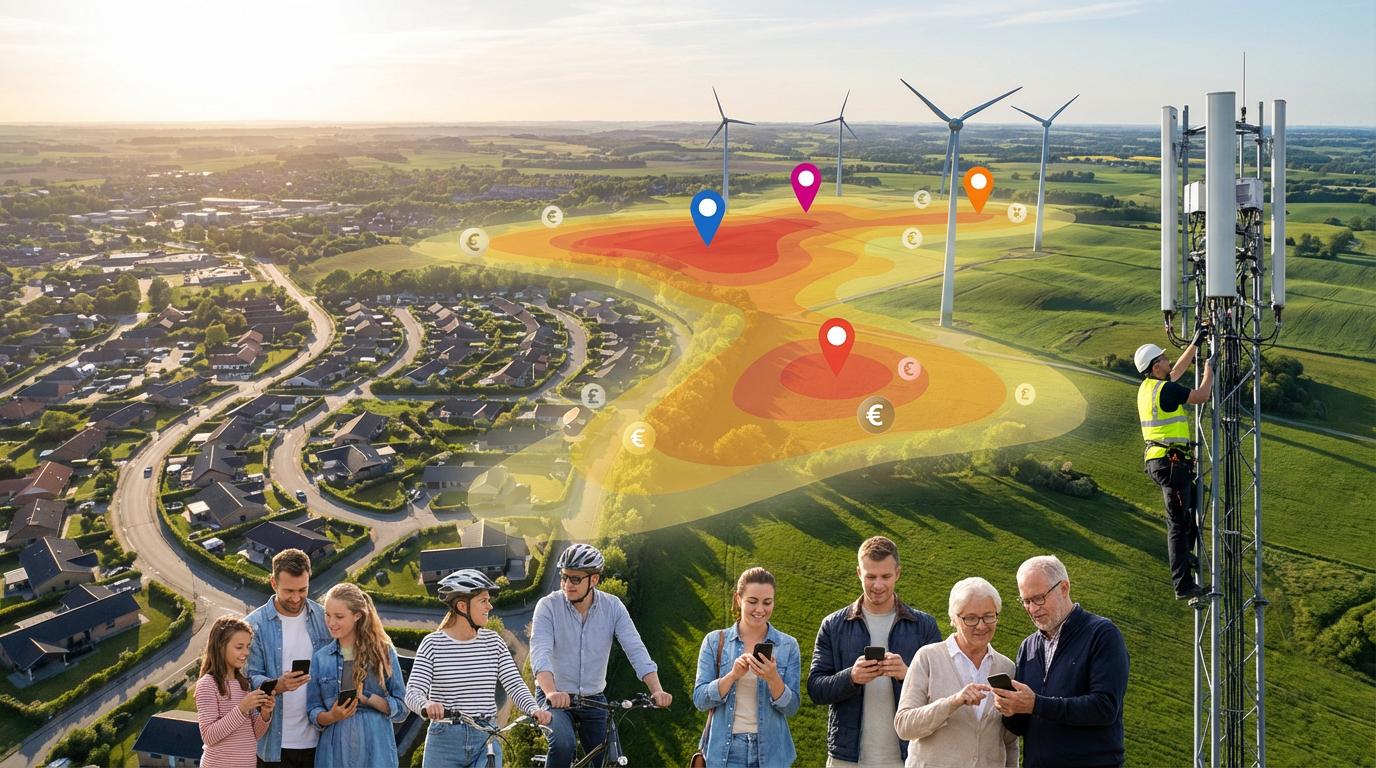 5G-dækning over Ikast