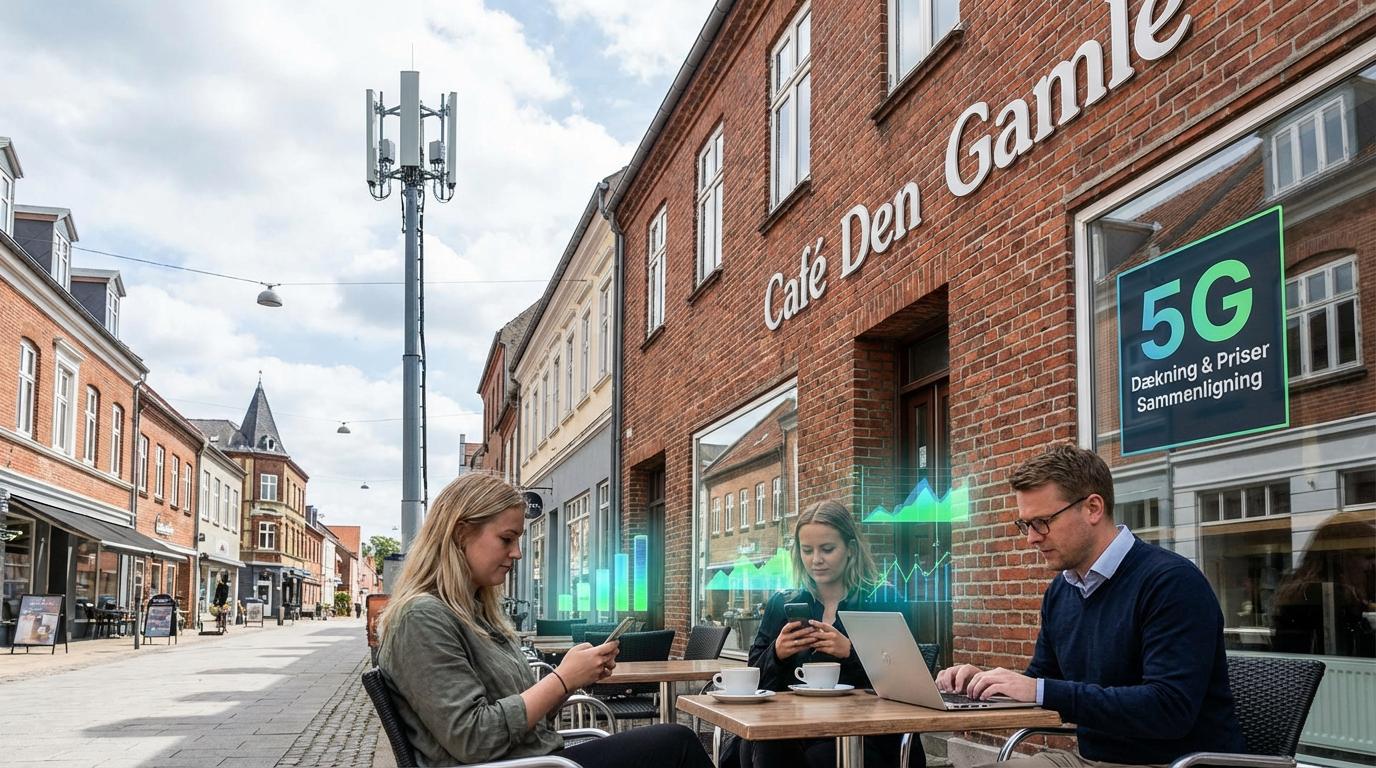 Middelfart café med 5G-signal