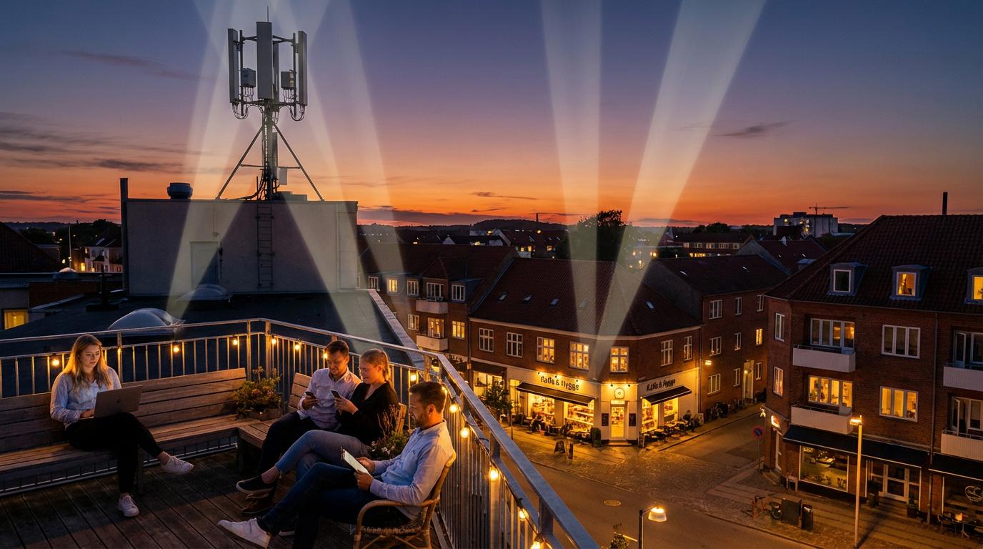 Aften i Næstved med 5G