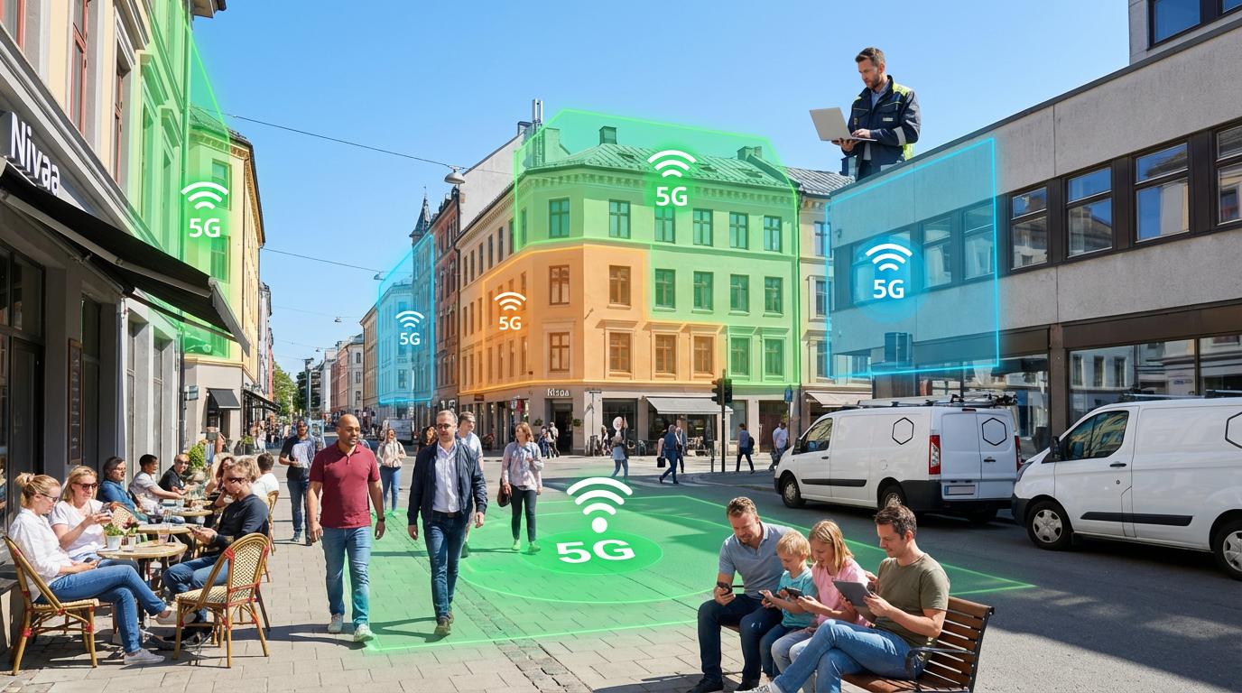 Nivå: 5G-dækning og mennesker