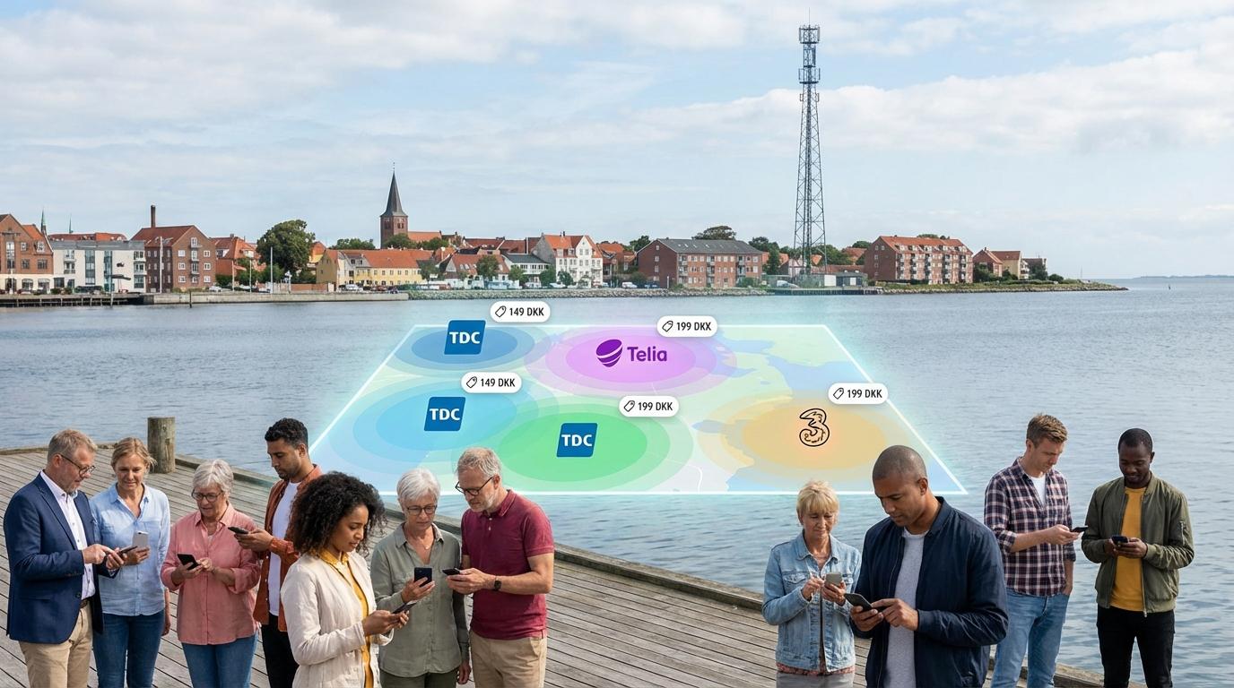 5G-dækning ved Nykøbing havn