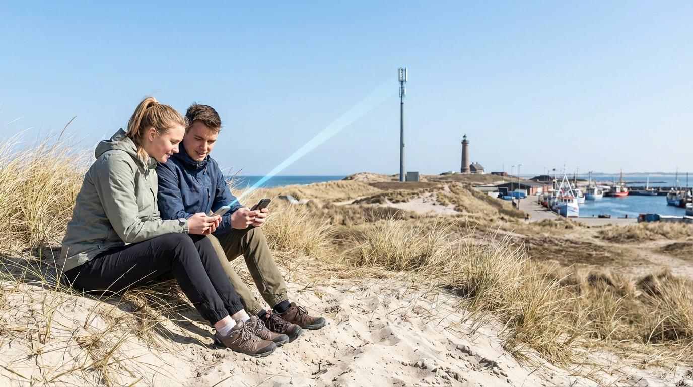 Forbundet par ved Skagens klit