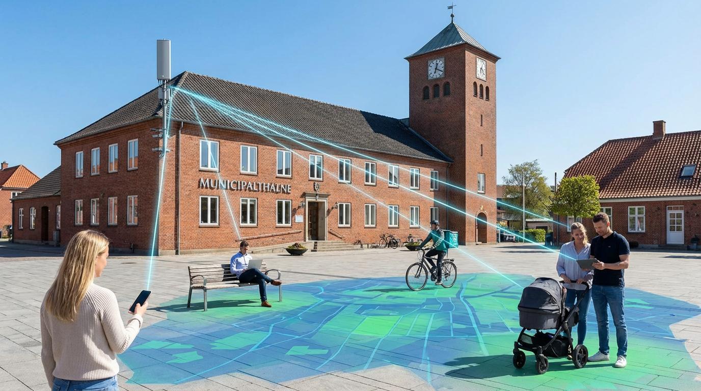 5G-dækning over Stovring torv