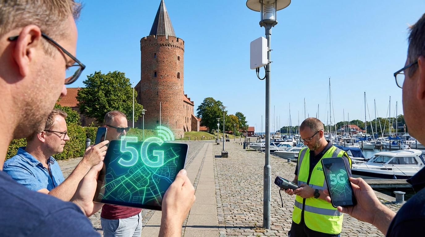 5G dækning ved Vordingborg havn