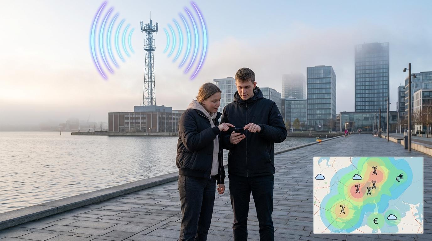 5G dækning ved Vejle havn